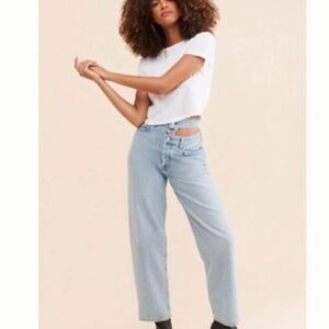 Agolde Light Blue Straight Leg Jeans 26